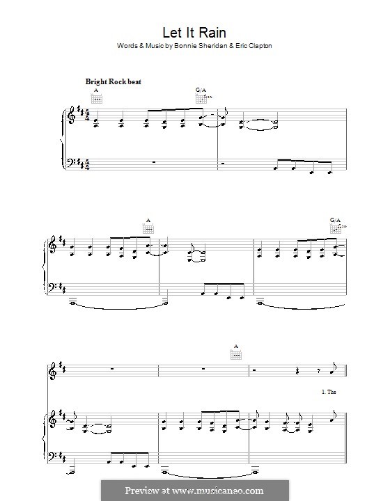 Let It Rain: Для голоса и фортепиано (или гитары) by Bonnie Bramlett