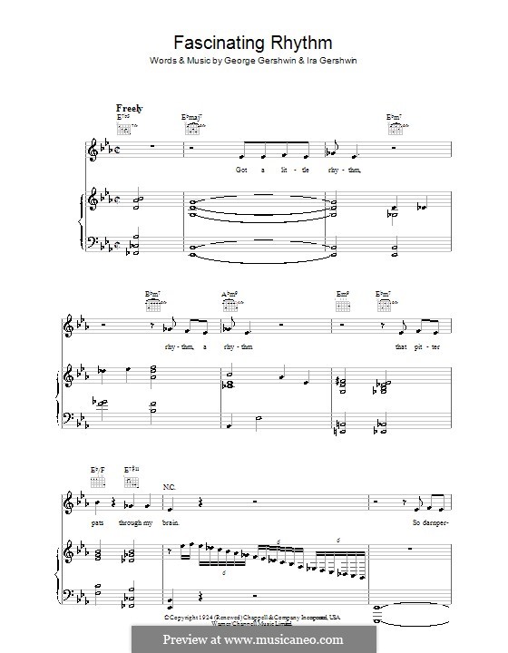 Fascinating Rhythm (from Rhapsody in Blue): Для голоса и фортепиано или гитары (Jamie Cullum) by Джордж Гершвин