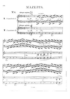 Симфоническая поэма No.6 'Мазеппа', для двух фортепиано в четыре руки, S.640: Симфоническая поэма No.6 'Мазеппа', для двух фортепиано в четыре руки by Франц Лист