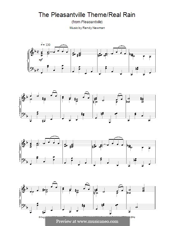 Pleasantville: Для фортепиано by Randy Newman