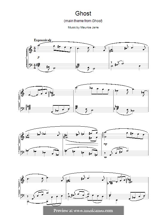 Ghost (Theme): Для фортепиано by Maurice Jarre