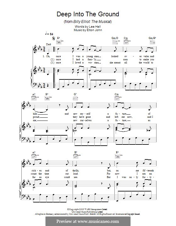 Deep Into the Ground: Для голоса и фортепиано (или гитары) by Elton John