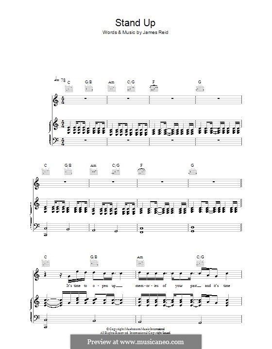 Stand Up (The Feelers): Для голоса и фортепиано (или гитары) by James Reid