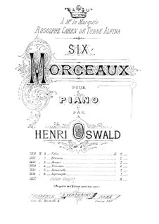 Шесть пьес для фортепиано, Op.4: Шесть пьес для фортепиано by Энрике Освальд