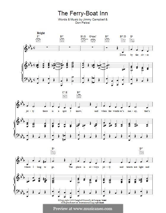 The Ferry-Boat Inn: Для голоса и фортепиано (или гитары) by Don Pelosi