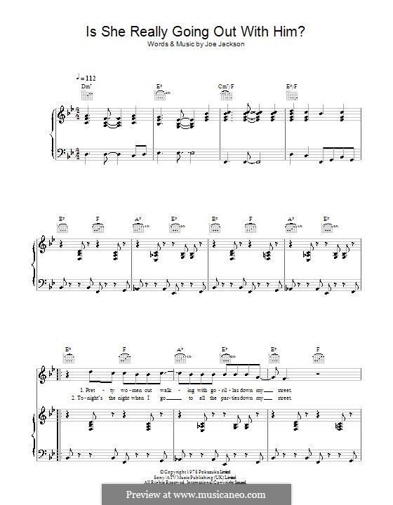 Is She Really Going Out with Him?: Для голоса и фортепиано (или гитары) by Joe Jackson