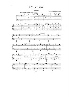 Серенада No.2 для оркестра, Op.11: Аранжировка для фортепиано в 4 руки – партии by Александр Глазунов