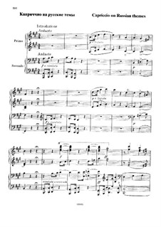 Каприччио на русские темы: Для фортепиано в 4 руки by Михаил Глинка