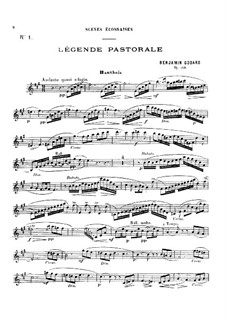 Légende pastorale, for Oboe and Piano, Op.138: Партитура, сольная партия by Бенжамин Годар