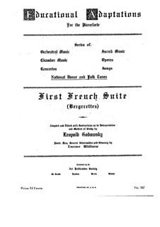 Французская сюита No.1: Французская сюита No.1 by Леопольд Годовский