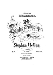 Двадцать четыре характерных этюда, Op.90: Этюды No.1-12 by Стефан Геллер