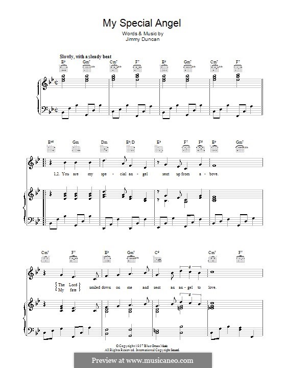 My Special Angel: Для голоса и фортепиано (или гитары) by Jimmy Duncan