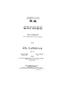 Каприс для альта и фортепиано, Op.106b: Каприс для альта и фортепиано by Шарль Лефевр