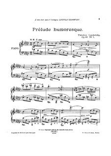 Три пьесы, Op.48: Весь сборник by Теодор Лешетицкий