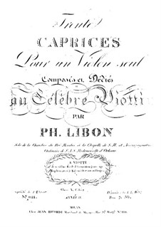 Тридцать каприсов для скрипки, Op.15: Тридцать каприсов для скрипки by Фелипе Либон