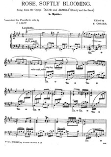 Rose, Softly Blooming from 'Beauty and the Beast', S.571: Rose, Softly Blooming from 'Beauty and the Beast' by Луи Шпор