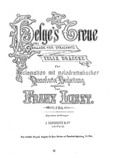 Helges Treue, S.686: Helges Treue by Франц Лист