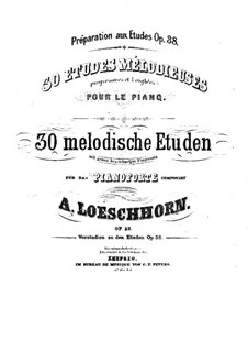 Тридцать мелодических этюдов, Op.52: Тетрадь II, No.11-20 by Карл Альберт Лёшгорн