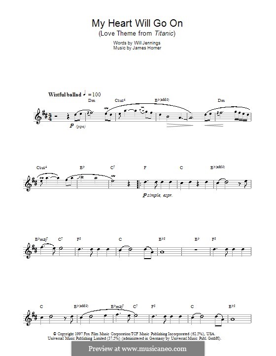 Instrumental version: Для саксофона by James Horner