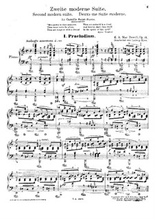 Современная сюита No.2, Op.14: Современная сюита No.2 by Эдвард Макдоуэлл