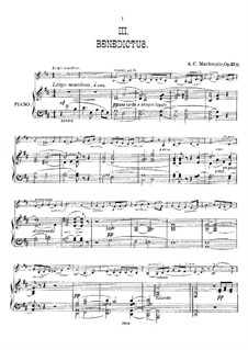 Benedictus, Op.37 No.3: Benedictus by Александр Макензи