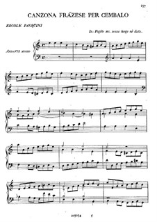 Canzona Frãzese per Cembalo: Canzona Frãzese per Cembalo by Эрколе Паскуини