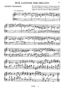 Две канцоны: Две канцоны by Винченцо Пеллегрини