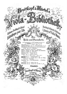 Три фантастические пьесы для альта и фортепиано, Op.43: Три фантастические пьесы для альта и фортепиано by Карл Райнеке