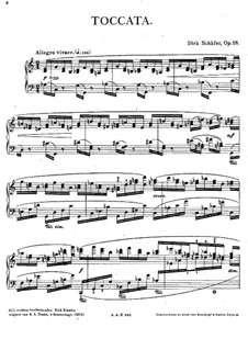 Токката до мажор, Op.18: Для фортепиано by Дирк Шёфер