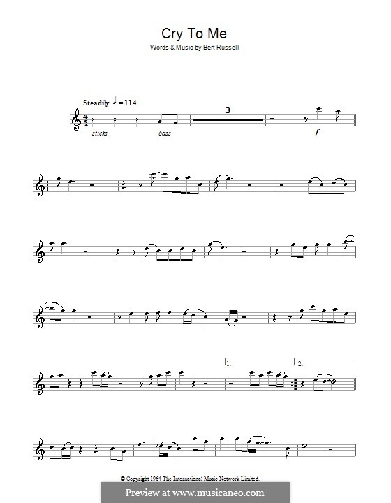 Cry to Me (Solomon Burke): Для флейты by Bert Russell
