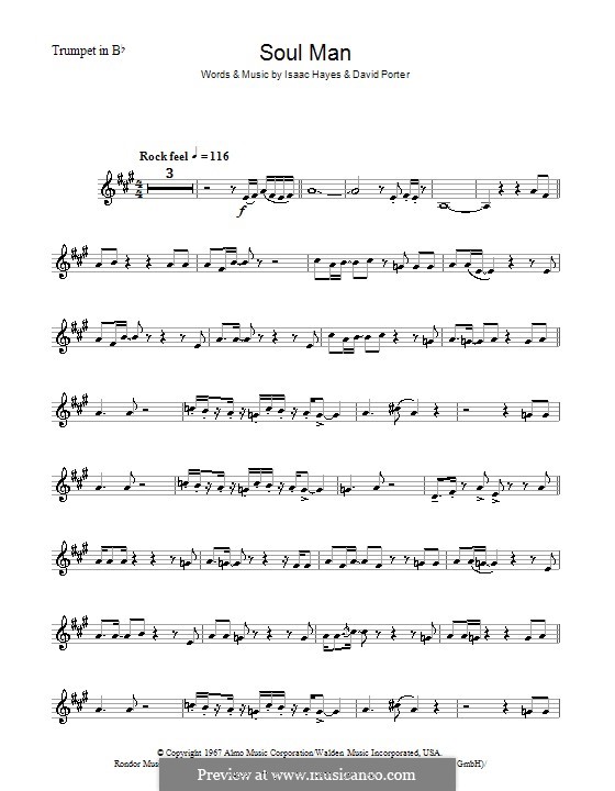 Soul Man (Sam & Dave): Для трубы by David Porter, Isaac Hayes