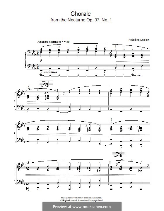 Ноктюрны, Op.37: No.1 (Chorale) by Фредерик Шопен