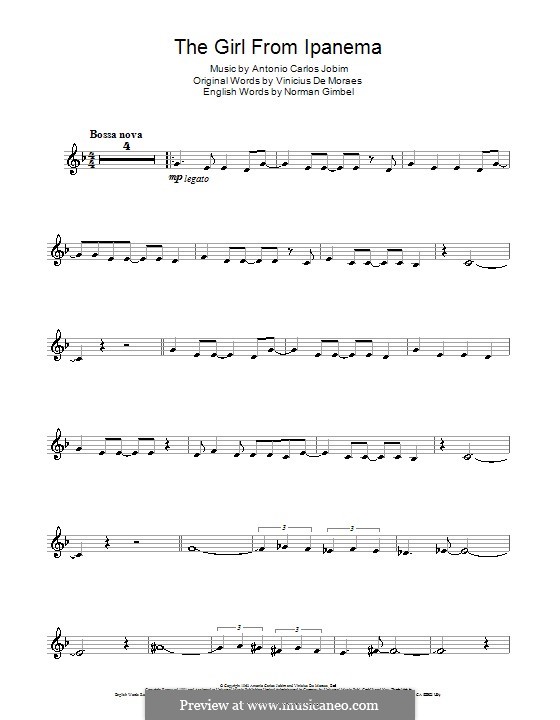 Instrumental version: Для кларнета by Antonio Carlos Jobim