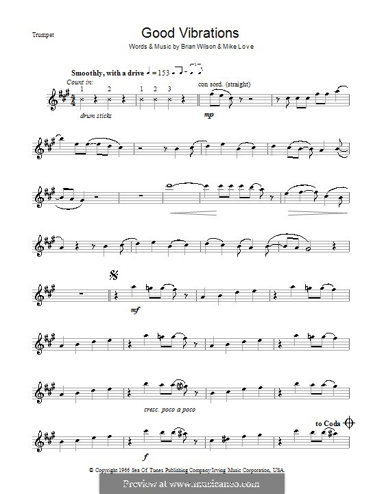 Good Vibrations (The Beach Boys): Для трубы by Brian Wilson, Mike Love