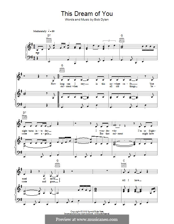 This Dream of You: Для голоса и фортепиано (или гитары) by Bob Dylan