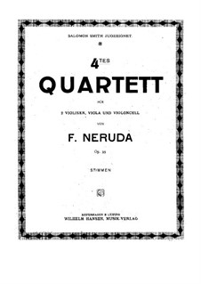 Струнный квартет No.4, Op.35: Партии by Франц Неруда