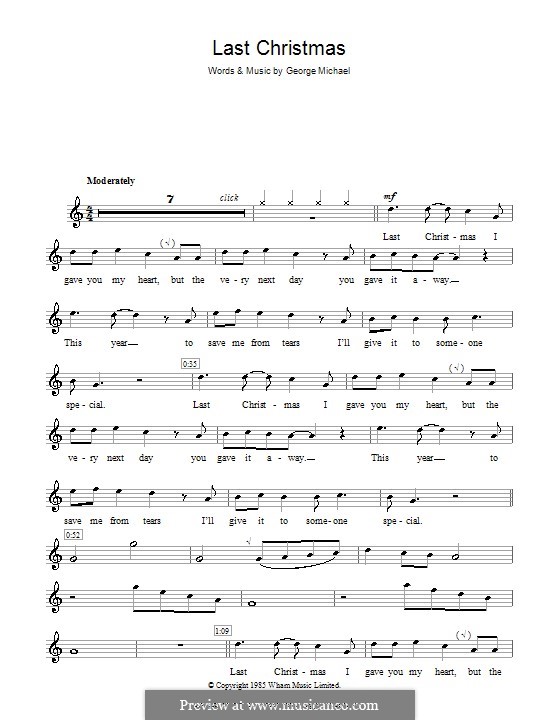 Last Christmas (Wham!): Для блокфлейты by George Michael