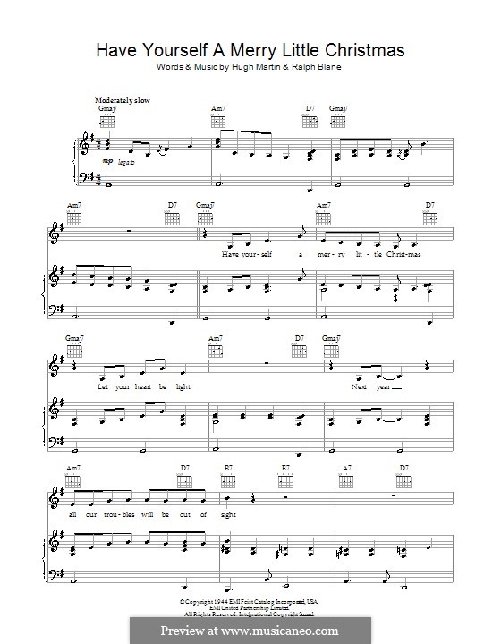 Vocal version: Для голоса и фортепиано или гитары (Bob Dylan) by Hugh Martin, Ralph Blane