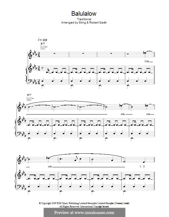 Balulalow: Для голоса и фортепиано (или гитары) by Peter Warlock