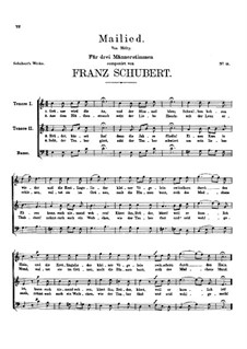 Майская песня, D.129: Майская песня by Франц Шуберт