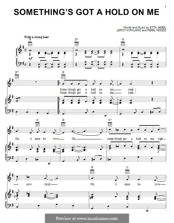 Something's Got a Hold on Me: Для голоса и фортепиано или гитары (Etta James) by Leroy Kirkland, Pearl Woods