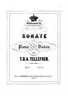 Соната для скрипки и фортепиано No.1, Op.19: Соната для скрипки и фортепиано No.1 by Томас Теллефсен