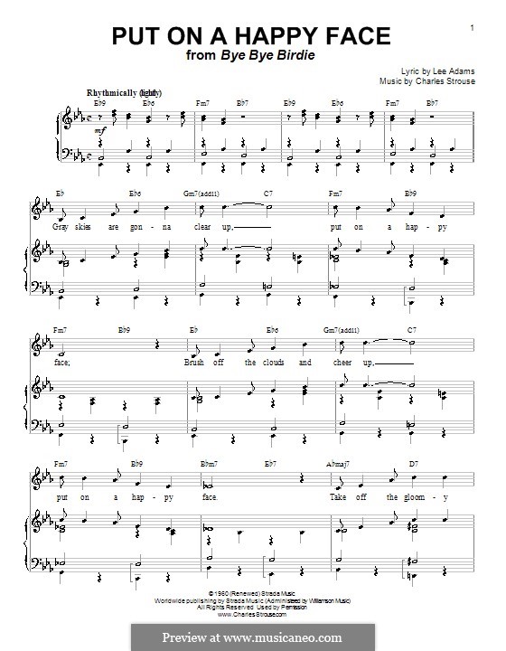 Put on a Happy Face: Для голоса и фортепиано (или гитары) by Charles Strouse