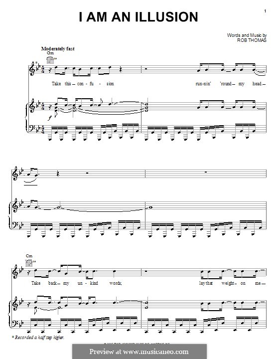 I am an Illusion: Для голоса и фортепиано (или гитары) by Rob Thomas