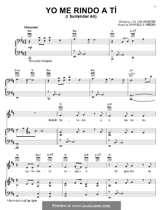 Всё Иисусу отдаю я: Voice, guitar and piano by Winfield Scott Weeden