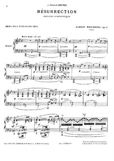 Воскресенье. Симфоническая прелюдия, Op.4: Версия для фортепиано by Альбер Руссель