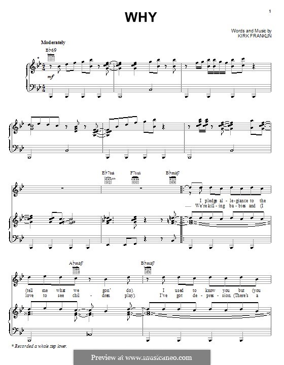 Why: Для голоса и фортепиано (или гитары) by Kirk Franklin