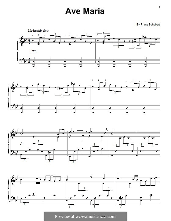Piano version: Для одного исполнителя by Франц Шуберт