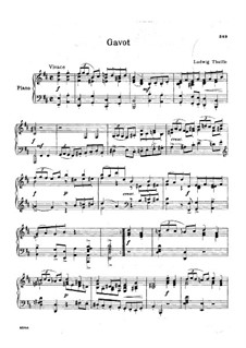 Гавот для фортепиано: Гавот для фортепиано by Людвиг Тюйе