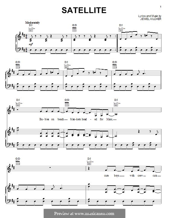 J. Kilcher Satellite (Jewel) ноты на MusicaNeo